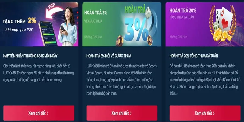 Chương trình hoàn trả cực cao 888cbl